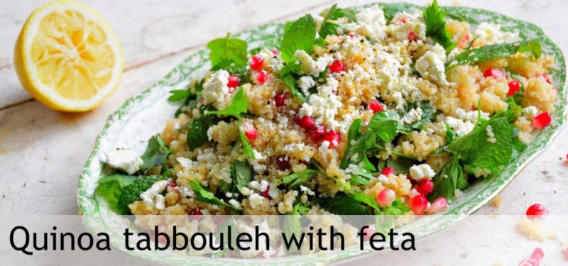 Organic Quinoa tabbouleh with feta
